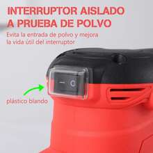 Lijadora De Orbital Eléctrica Profesional Rectangular Rojo - Tipo de Enchufe B USA (220-240V) - Ver 8