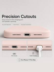 VOUVI Casing Lembut Minimalis Matte Warna Solid Kompatibel Dengan iPhone 17 16 15 14 13 12 11 Pro Max Casing Ponsel Minimalis Serbaguna untuk Penggunaan Sehari-hari Perlindungan Kamera Penuh Anti Jatuh Klasik Tahan Guncangan Casing Pelindung Matte Cocok Untuk Aksesori Ponsel 16 15 14 Plus Air - Berwarna merah muda - View 7