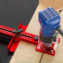 3-In-1 Multifunctional Aluminum Woodworking Carving Machine Desktop Clamp, With Adjustable Slot Bracket, Base And Guide Rail, Precision Circular Cutting And Milling Tool, Suitable For DIY Woodworking Projects - A - View 5