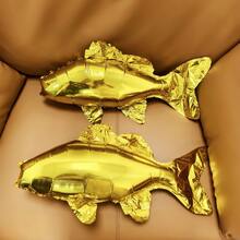 2 piezas Globos de peces koi dorados, globos de peces realistas, decoración de fiesta de pesca, globos de lubina, carpa koi, carpa cruciana, lubina, salmón, regalo para pescadores, decoración del Día del Padre, regalo para el padre, decoración de fiesta para hombres, decoración de base de pesca, decoración de habitación - Ver 4