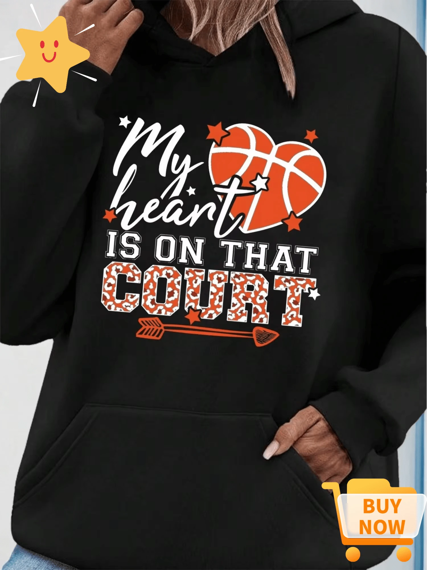 Women Sweatshirts & Hoodies - 黑色 - 查看 1