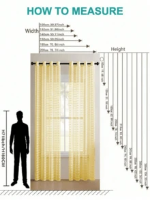 2pcs Classic Style Outdoor Transparent Curtains - Polyester Mosquito Net, Suitable For Patio, Gazebo, Pergola - Eyelet Design, Transparent, Breathable, No Lining - Multi-Piece Combination, Suitable For All Seasons - Yellow - View 16