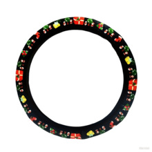 1pc Christmas Style Car Steering Wheel Cover, All-Season Universal Steering Wheel Protector - A - View 7