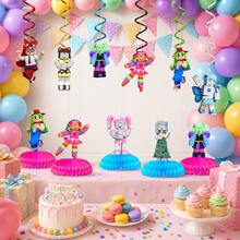 Roblox 11pcs Girls Cartoon Cake Decorations Set, Multicolor Honeycomb Shaped Cake Decor For Family Gathering, Birthday Party, Games, Gifts, Wedding Cake, Graduation Party, Banquet, Honeycomb Decor - Roblo Girl Combination C - View 3