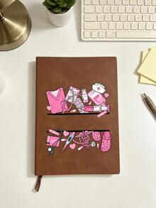 1pc Nurse Theme PU Leather Notebook | Exclusive Notebook For Healthcare Workers | Highly Attractive Planner For Students - Multicolor - View 16