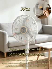 5个中号风扇防尘罩，防尘、防水、防潮，适合家用，风扇保护罩，易于安装和拆卸，可水洗重复使用，适用于卧室、客厅、学校、办公室、教室等场所，轻巧便携，适合作为礼物 - 随机发货，妇女节、婚礼回礼、Y2K、卧室、女性、家居用品、母亲节礼物、花园、夏季、海滩、软萌、毕业典礼、祝贺毕业、旅行徒步必备、便携式工具、夏季必备、夏季便携 - 彩色 - 查看 16