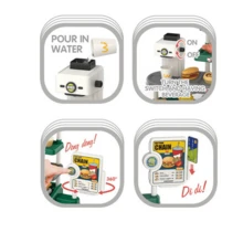 Children's Fast Food & Burger Shop Role Play Toy Set, Kids Fast Food Burger Shop Play Set, 71pcs Kitchen Toy Set With Water-Dispensing Coffee Machine And Cash Register, Educational Role Play Toys - Multicolor - View 7