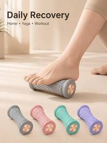 Foot Massage Roller, 3D Textured Deep Tissue Massager For Plantar Fasciitis Relief, Multi-Purpose Muscle Recovery Roller For Calves And Arms, Suitable For Yoga Exercise And Home Use - Multicolor - View 2