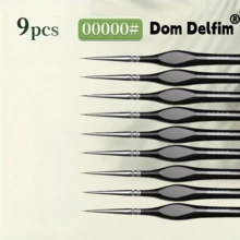 Dom Delfim 迷你細節刷子套組 9件組（黑色） - F - 查看 1
