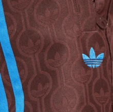 Adidas Spring/Autumn Men's Sports Pants, Vintage Jacquard Striped Casual Drawstring Long Pants JN5970 - Dark Gray Brown - View 4
