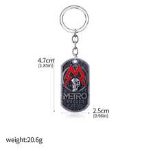 Game Metro Exodus 2033 Dog Tag Keychain Spartan Rangers Logo Pendant Key Chain Vintage Keyring For Fans Jewelry Bag Ornament - Multicolor - View 16