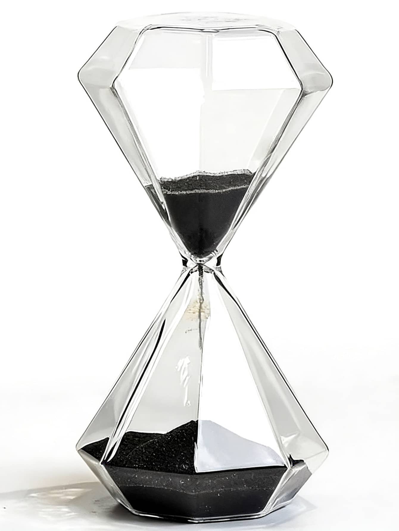1pc 5-Minute , Elegant Timer Decor, Suitable For Home, Bedroom, Office Desk, Study And Holiday Gifts - Black - View 1