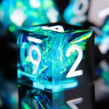 7pcs D&D Dice Set, Sharp Edge Dice Set, D&D Role Playing Game Polyhedral Dice, Suitable For Tabletop Role Playing Games - Multicolor - View 2