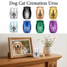 Mini Pet Cremation Urn Box, 40X30mm Waterproof Dustproof Storage Container For Dog Cat Ashes, Teeth Hair Organizer Pet Memorial Keepsake - Multicolor - View 10