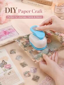 Stamp-Pattern Portable Handheld Puncher, Used For Scrapbooking, DIY Card Making, Photo Albums, Paper Crafts, A Must-Have Cutting Tool For School - Multicolor - View 10