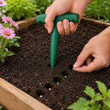1/2pcs Hand-Held Soil Auger - Suitable For Planting Seedlings And Bulbs, With Hole-Making And Sowing Functions, Reusable Gardening Tool - Planter - View 6