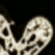 Black - Diamond Heart Mask