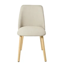 Goeurvant Modern Ergonomic Dining Chair With Curved Backrest - Set Of 2 / Set Of 4 / Set Of 6 - Beige - View 9