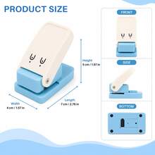 Earring Card Punch Tool, Dual Hole Jewelry Display Card Puncher With U-Shaped Slot, Easy-Press Lever Style, Suitable For Studs, Hooks And Pendant Earrings, Packaging And Handmade Cards - Earrings - View 2