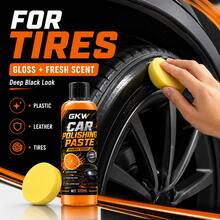 GKW Pasta Poles Mobil Serbaguna Aroma Jeruk Krim Pengkilap untuk Cat, Ban, Kulit, Interior, Plastik dengan Bonus Spons - 100ml + spons - View 5