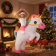 Inflatable Unicorn Costume Adult Rainbow Costumes For Wommen Men Adult Carnival Mascot Purim Cosplay - Unicorn - View 2