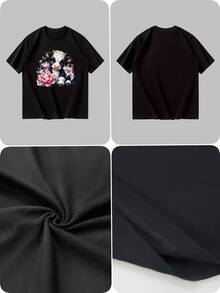 Men T-Shirts - Hitam - View 4