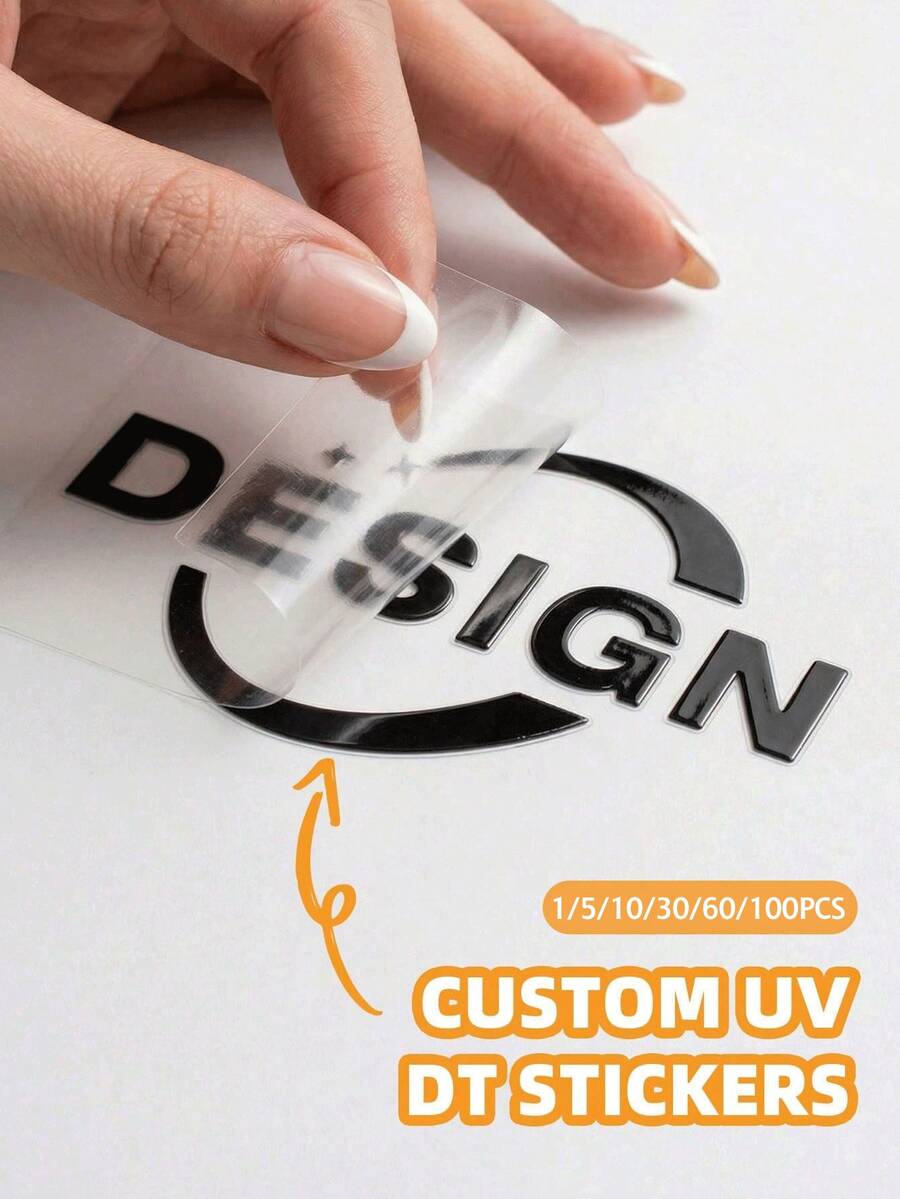 Custom UV DTF Transfer Stickers, Personalized Name & Logo Decals, Waterproof 3D Embossed Transfer Labels, Suitable For Tumblers, Water Bottles, Glass Cups, Wedding Favors, Bridesmaid Gifts, Teacher Supplies, Back To School Labels