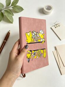 1pc Nurse Theme PU Leather Notebook | Exclusive Notebook For Healthcare Workers | Highly Attractive Planner For Students - Multicolor - View 4