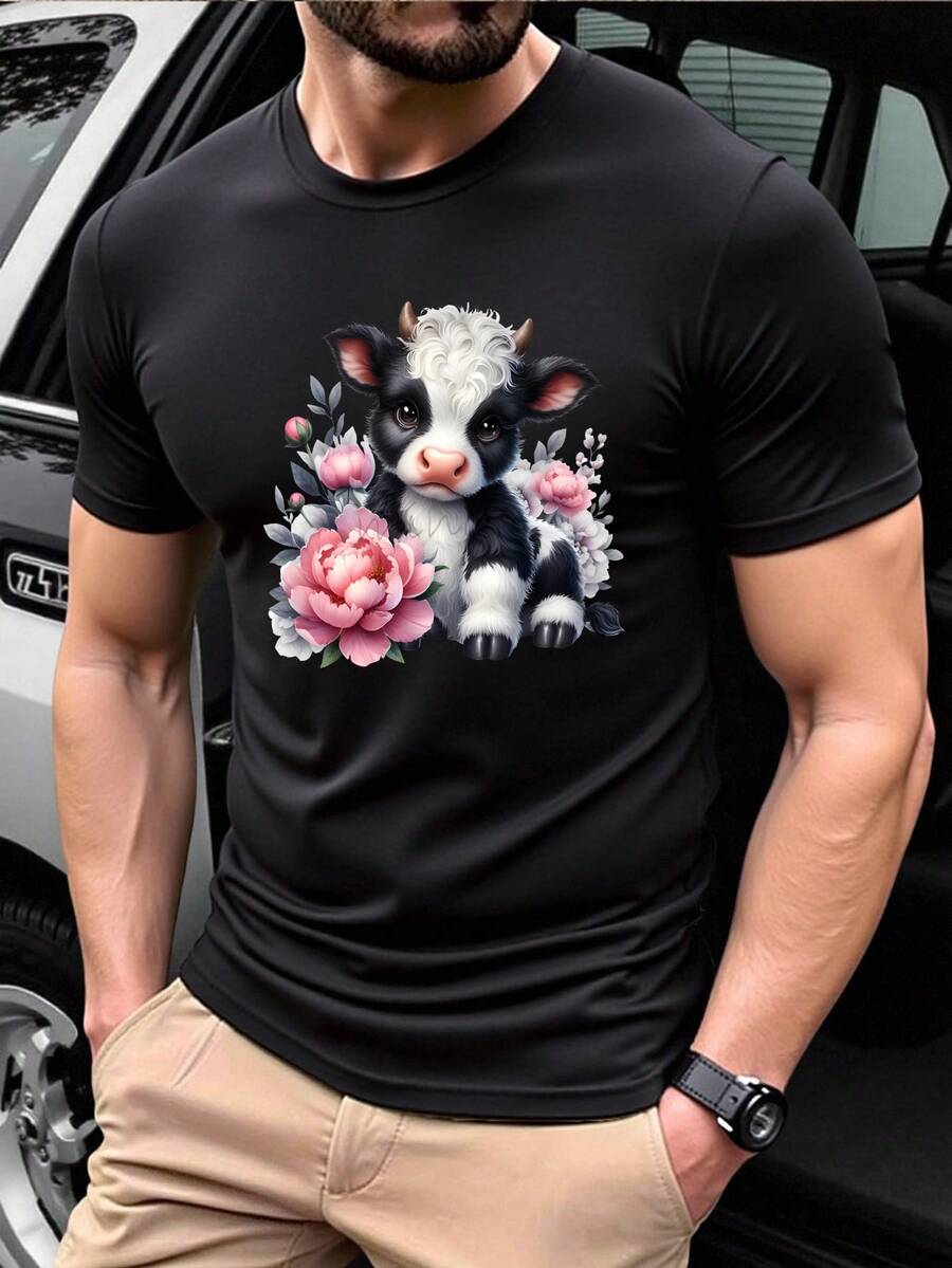 Men T-Shirts - Hitam - View 1