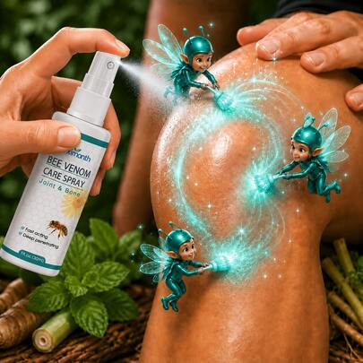 ximonth Bee Venom Care Spray for Joint & Bone - Fast Acting Deep Penetrating Body Care Spray - Non-Greasy Lightweight Daily Skin Care for Knee, Back, Shoulder, Elbow, Neck & Joint Areas - 1 fl oz / 30ml