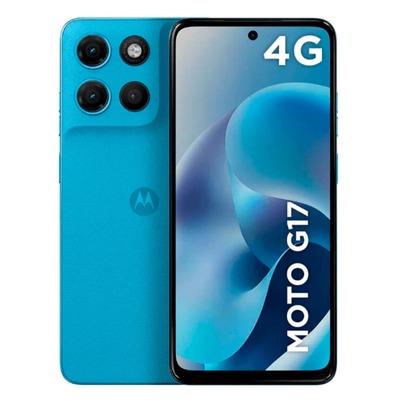 Smartphone Motorola Moto G17 4G 128GB 4GB RAM Tela Imersiva Câmera com IA Bateria de Longa Duração Dual Chip Android Original