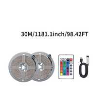 16.4FT RGB LED Strip Light, USB Powered TV Backlight With 24‑Key IR Remote, Color Changing Self‑Adhesive Light For TV, Sofa, Wall, Bedroom Home Decoration - 24K-3535 - View 15