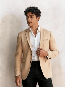 Blazers para hombres - Caqui - Ver 1
