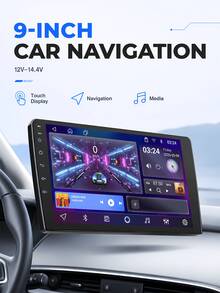 9 Inch Quad-Core Android Car Navigation, 2G+64G Car Navigation, Supports Apple CarPlay And Android Auto Radio Screen, With Mirroring Connection, Bluetooth 5.0, AUX, FM/AM Transmitter, GPS Wireless Carplay, Bluetooth Car Infotainment System - Upgraded Android Car Stereo Navigation System - View 13