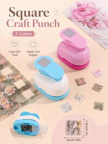 Stamp-Pattern Portable Handheld Puncher, Used For Scrapbooking, DIY Card Making, Photo Albums, Paper Crafts, A Must-Have Cutting Tool For School - Multicolor - View 5