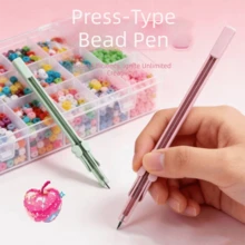 1 cây bút đựng hạt lưu trữ được, dụng cụ lấy hạt tự động bấm cầm tay, mượt mà không gây tắc, dụng cụ thủ công, đồ dùng thiết yếu cho người mới bắt đầu lắp ráp hạt - Nhiều màu - Xem 7