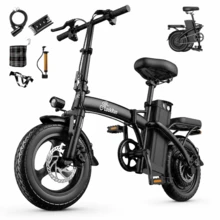 Adult Electric Bicycle, 36V 15Ah Battery, 400W Motor, 14 Inch Thick Tire Electric Bicycle, Top Speed Of 28mph, Range Of 45 Miles, All Terrain Electric Bicycle - G11Plus - 查看 1