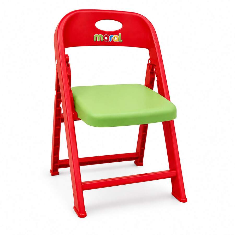 Cadeirinha Infantil Dobrável Criança Compacta Portátil Até 25kg Azul Rosa Vermelha Cadeirinha Portátil Infantil Para Atividades Refeições E Lazer Dobrável Colorida 25kgs Cadeirinha Para Crianças Pequenas Dobrável Leve Compacta Uso Diário Até 25kg Coloridas - Vermelho - Visão 1
