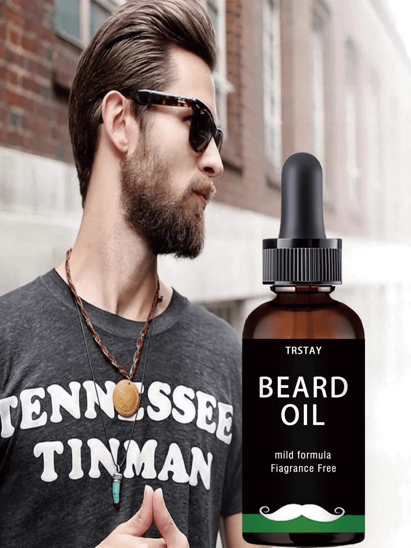 TRSTAY BEARD OIL, Without Added‑Alcohol, Gentle And Skin‑Friendly - 彩色 - 查看 1