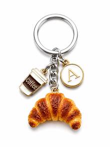 Round Buckle Horn Buckle Coffee Cup Keychain
