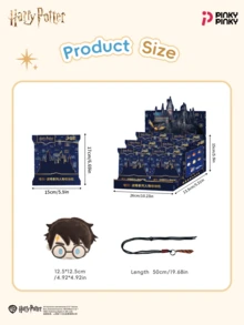 Harry Potter 1pc Headphone Bag Charm Storage Pouch Random Style Blind Box Suitable For Birthday Gift Halloween Christmas - Multicolor - View 7