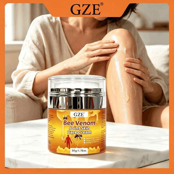 GZE Bee Venom Skin Care Cream 50g, Nourishing Body Skin Cream, Soothing & Moisturizing Skin Cream For Body Area, Daily External Body Skin Care