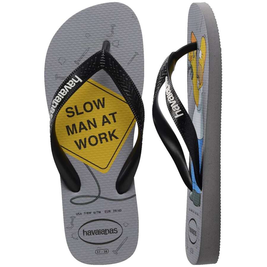 Havaianas Men Sandals - 灰/黑色 - 查看 1