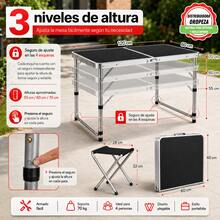 Folding Tables & Chairs - Black - View 2
