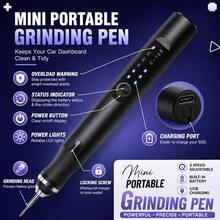 USB Charging Mini Electric Engraving Pen – Cordless Rotary Tool For Jewelry/Metal/Wood Etching, Portable Carving Machine With Accessories - Black - View 3