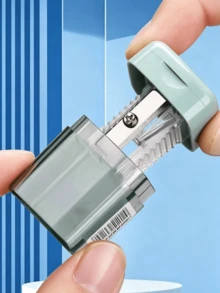 Single Hole Pencil Sharpener, Premium Student Pencil Sharpener, Durable And Easy To Clean, With Cover To Prevent Mess, Compact Design, Suitable For Office And Home Desktop Stationery, School Manual Pencil Sharpener, Eyebrow Pencil Sharpener - Single-hole Pencil Sharpener - View 6