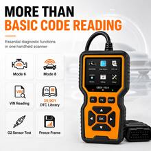 2026 V519 OBD2 Silicone Button Scanner Car Diagnostic Tool Engine Fault Code Reader Auto Code Eraser Heavy Truck Repair Tool Live Data Stream I/M Ready ECU Reset OBDII EOBD - Orange - View 7