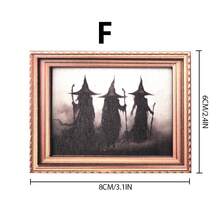 1pc Fun And Creative Halloween Wooden Ghost-Shaped Photo Frame Fridge Magnets - Suitable For Halloween, Christmas, Bathroom, Kitchen, Party, Home, And Dining Room Decor, As Well As Fridge Decoration And Birthday Or Holiday Gifts. - Multiple Styles - View 22