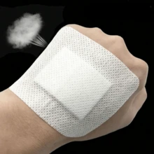 10/20/50pcs Low-Allergenic, Non-Stick Breathable Gauze Bandages, Made Of Spunlace Non-Woven Fabric, Transparent Elastic Adhesive Patches, Providing Protection For First Aid Kits. - Multicolor - View 2