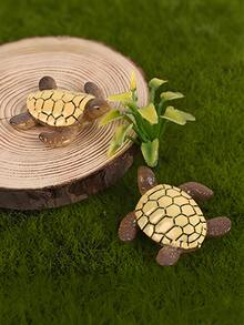 50/30/10/1pc Mini Turtle Figurines, Fairy Garden Turtle Resin Model, Aquarium Decor, Moss Landscape Decoration, DIY Craft, Beach Theme Party, Outdoor Garden Decor - A - View 1